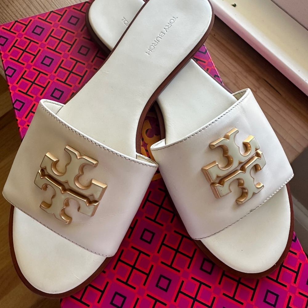 Tory Burch Everly leather slide sandal